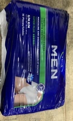 Tena Men Protective Underwear Super Plus Absorbency Small/Medium, 16 Count - Thumbnail 2