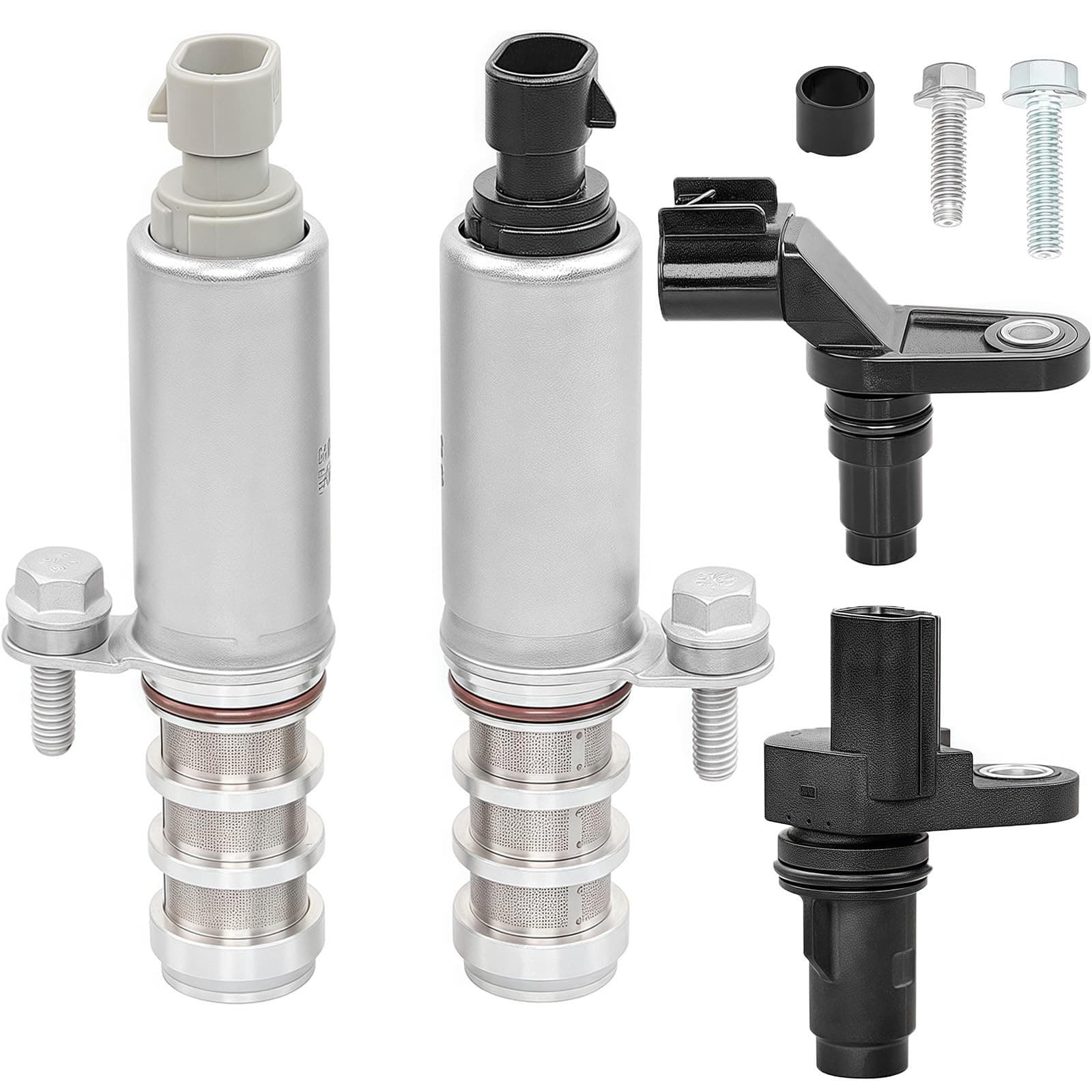 Intake and Exhaust Camshaft Position Actuator VVT Solenoid Valve Kit with Camsha - Image 1