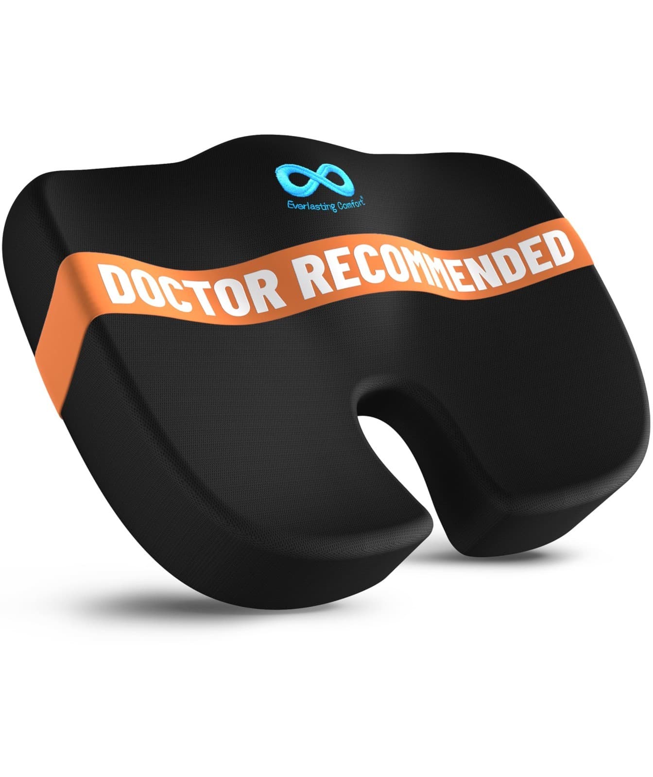 Plixio Memory Foam Seat Cushion - Black - Image 1