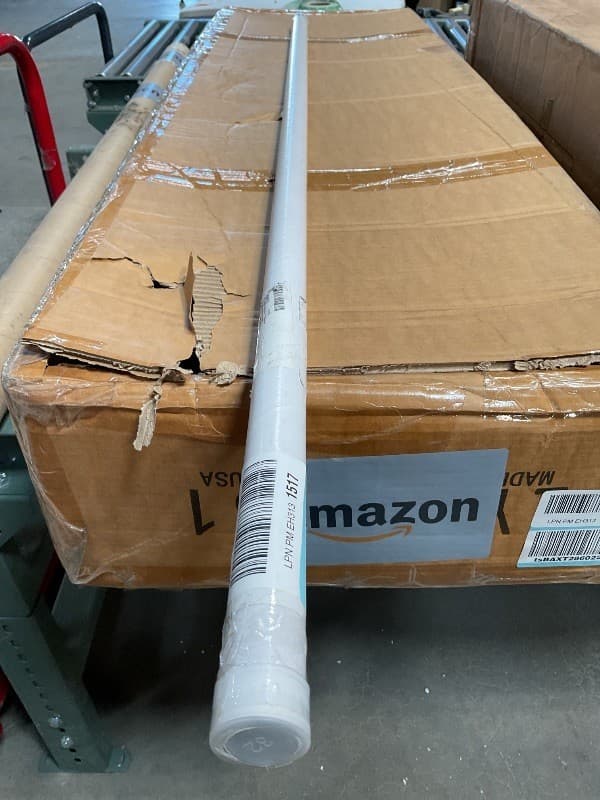 60" Ceiling Fan Downrod 1" Diameter Black Extension Rod Universal No Thread - Thumbnail 2