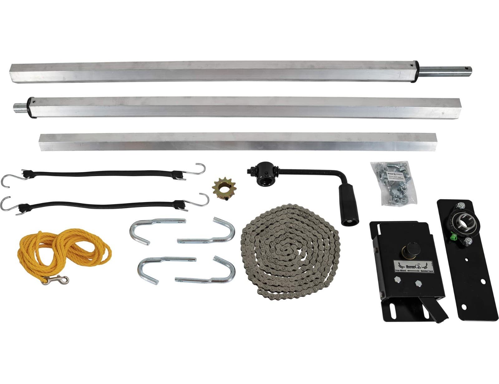 SELLING FOR PARTS. 3 POLES AND SMALLER BLACK RECTANGLE ONLY*Buyers Products Grou - Image 1