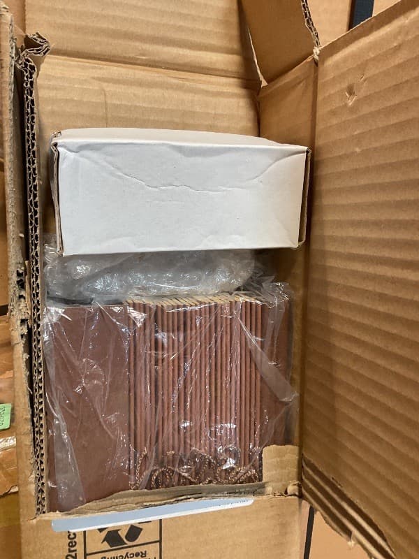 DEZ FURNISHINGS Cordless 2" Signature Faux Wood Blind, 58" W x 48" H, Bark Brown - Thumbnail 2