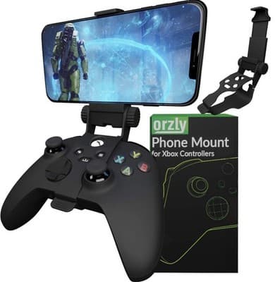 Orzly Xbox Series X Controller Mobile Gaming Clip, Carbon Black - Image 1
