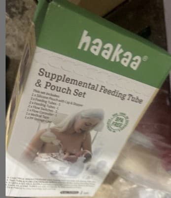 Haakaa Supplemental Feeding Tube & Pouch Set,Baby Supplemental Nursing System,Sn - Thumbnail 2