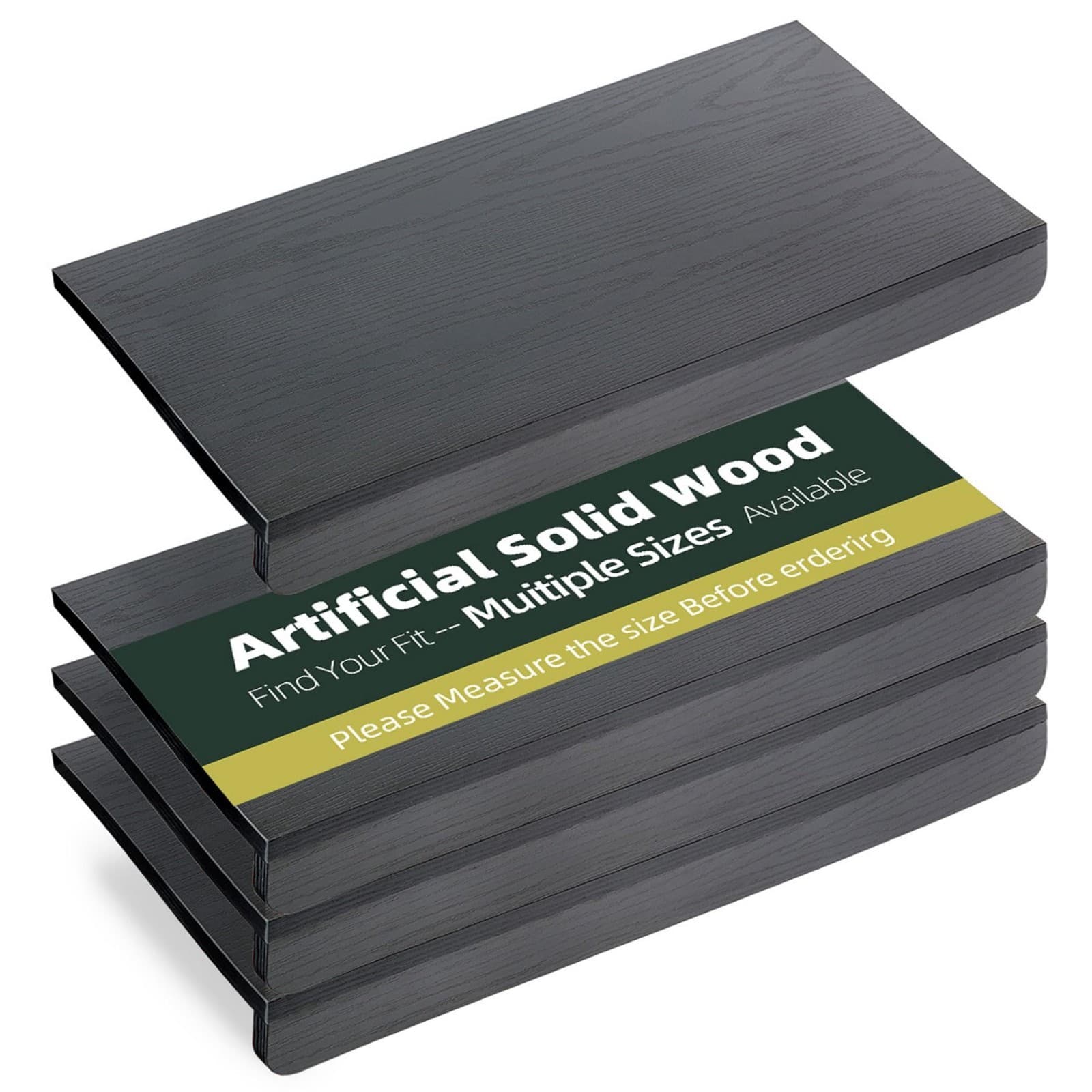 LstXyronica 30" x 16" Heavy Duty MDF Wood Shelf Liners 4 Pcs, Odor-Free Solid Pa - Image 1