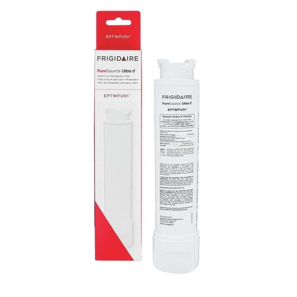 FRIGIDAIRE EPTWFU01 PureSource Ultra II Refrigerator Water Filter, 1 Count, Whit - Image 1