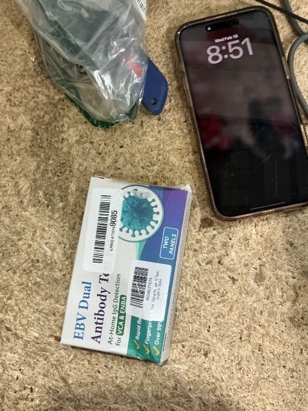 EBV Test Kit, Epstein Barr Test for Detects IgG Response to VCA & EBNA | 15-Minu - Thumbnail 2