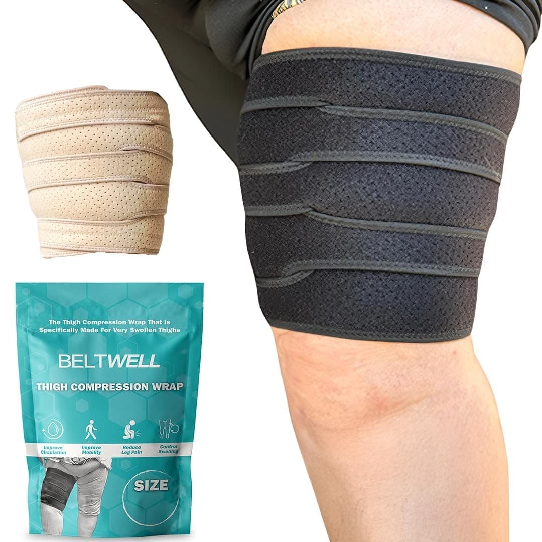 Beltwell® - The Adjustable Thigh Compression Wraps For Big Swollen Upper Legs (1 - Image 1