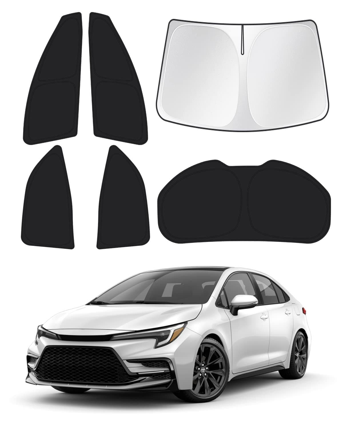 Canvcle Window Shades for 2020-2025 2026 Toyota Corolla Hatchback Accessories Wi - Image 1