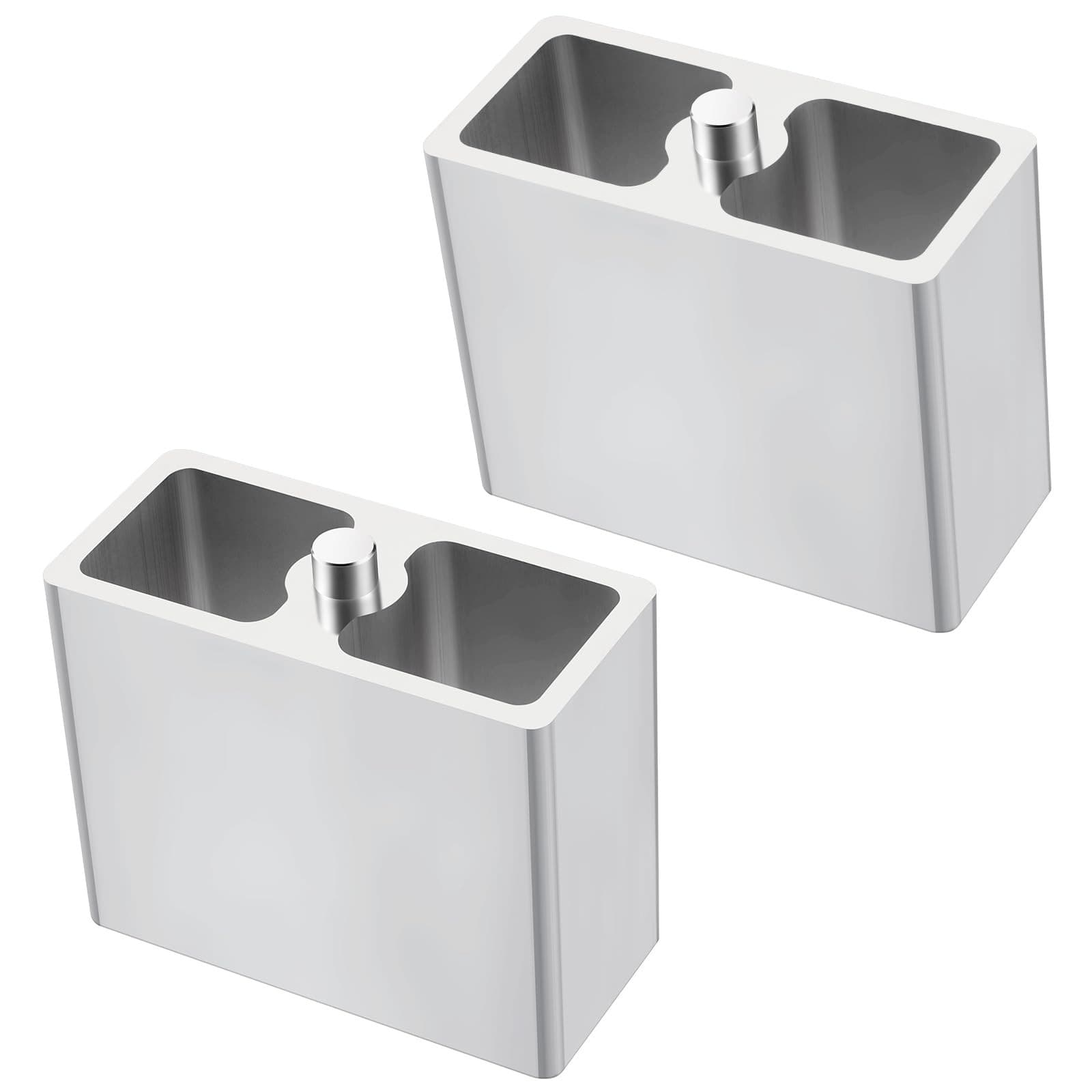 Racewill 4 inch Universal Leaf Spring Lowering Block, 2 Pack Aluminum Lower Bloc - Image 1