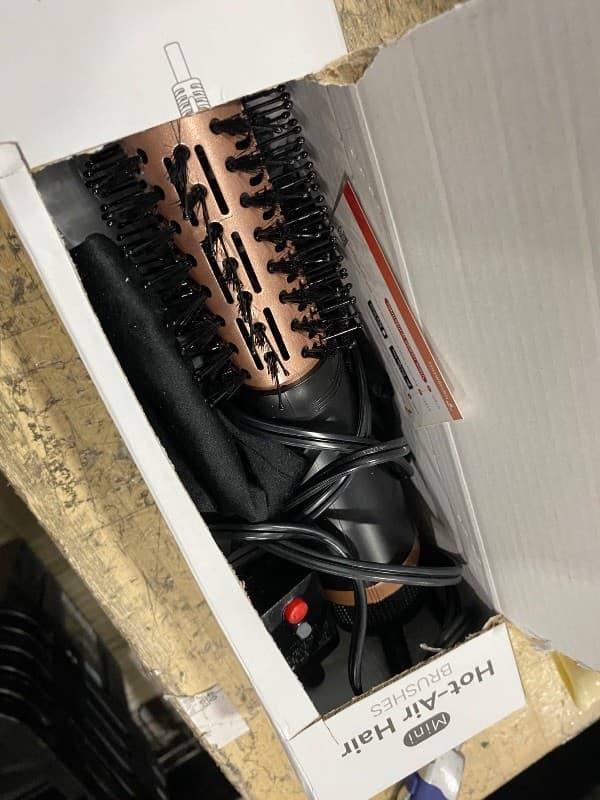 slopehill Mini Dual Voltage Hair Dryer Brush,1000 Watts Travel Hot Air Brush wit - Thumbnail 2