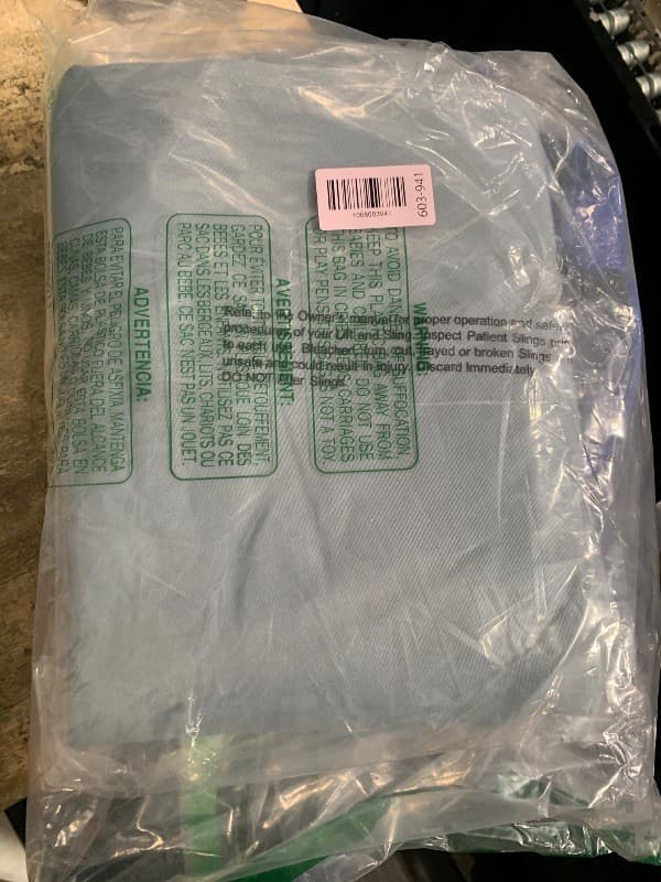 Patient Aid Full Body Solid Fabric Lift Sling - Soft Padded Polyester Weave - Co - Thumbnail 2