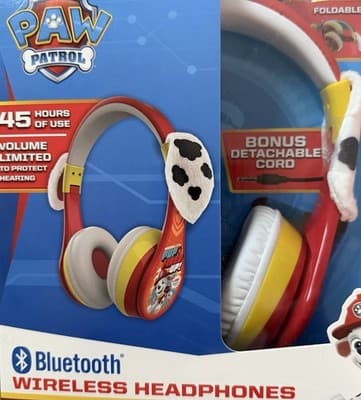 Paw Patrol Marshall Bluetooth Wireless Headphones Nickelodeon Brand New Sealed - Image 1