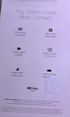 Amazon Fire HD 8 12th Generation 32GB, 8-inch Wi-Fi Tablet - Thumbnail 2