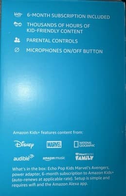 Amazon Echo Pop Kids Smart Speaker with Alexa Marvel's Avengers/Ay - Thumbnail 4