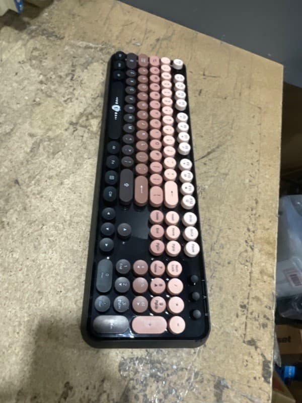 FD Wireless Keyboard and Mouse Combo - 2.4G Full-Sized Cute Colorful Mouse and K - Thumbnail 2