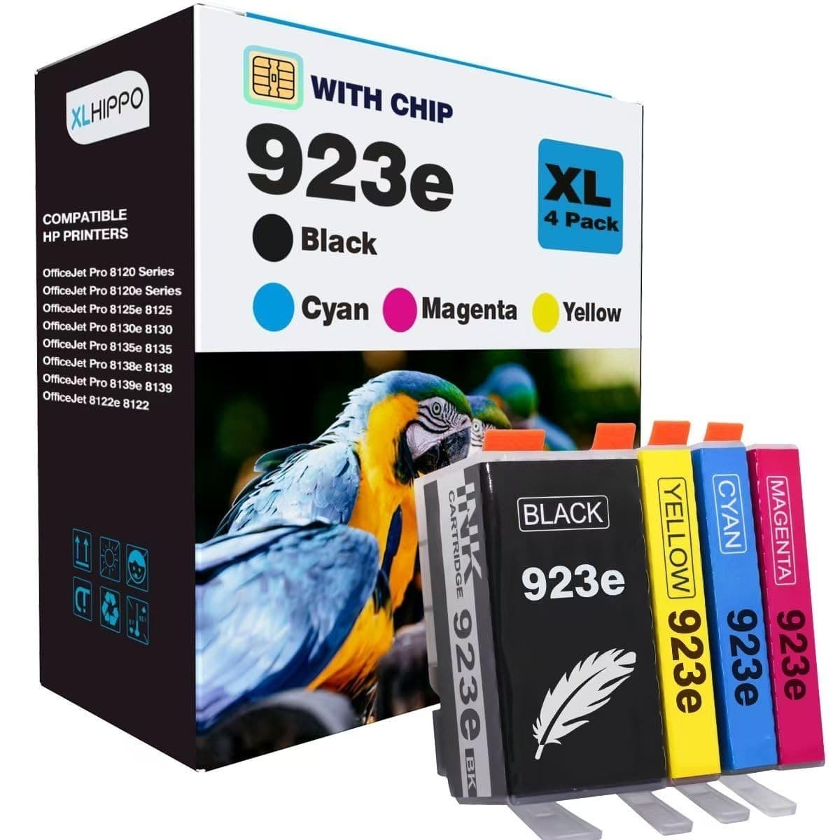 923XL 923e Ink Cartridges for HP Printers 8120e 8130e Series Replacement for HP - Image 1