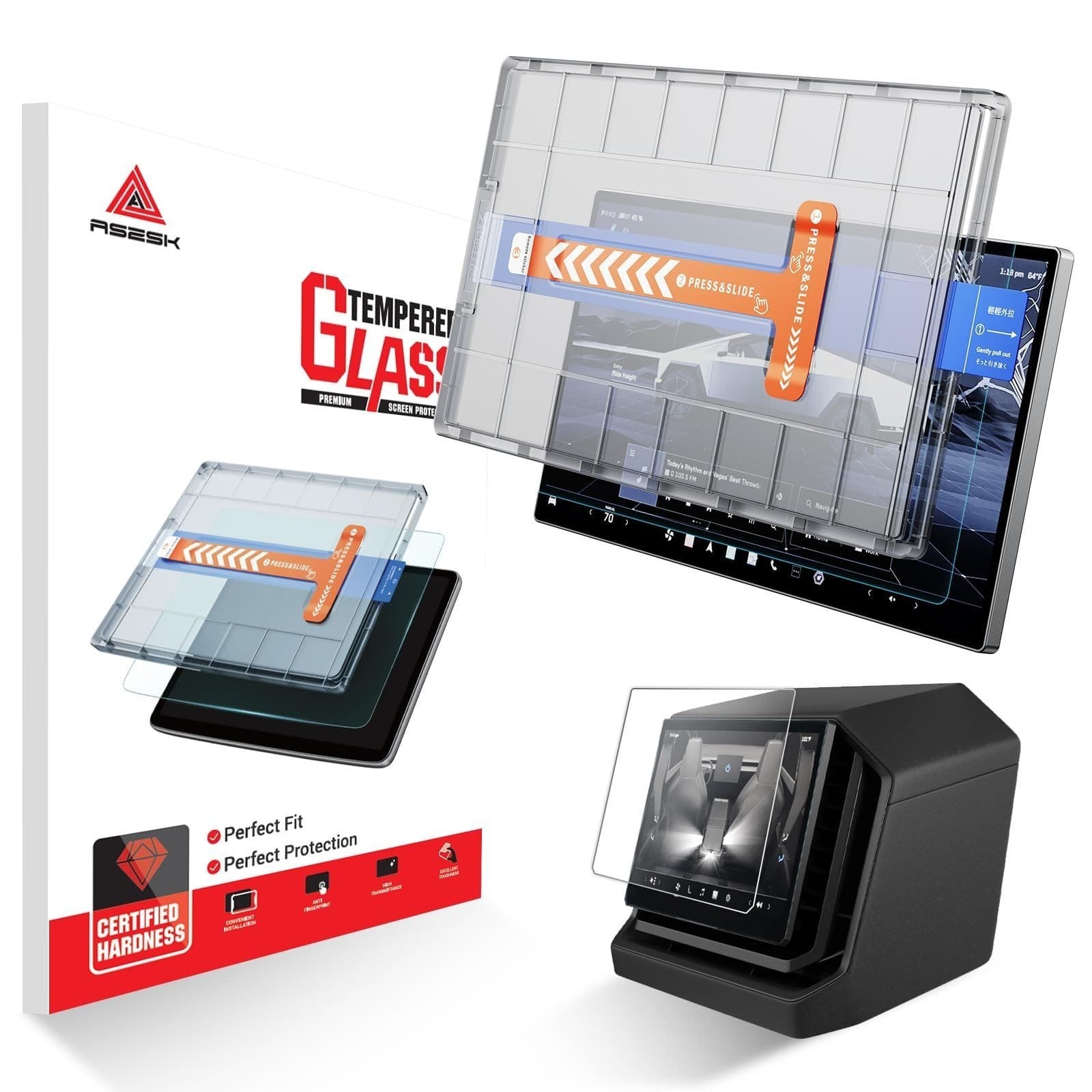 For Tesla Cybertruck Matte Screen Protector - [No More Glare & Fingerprint] 2024 - Image 1