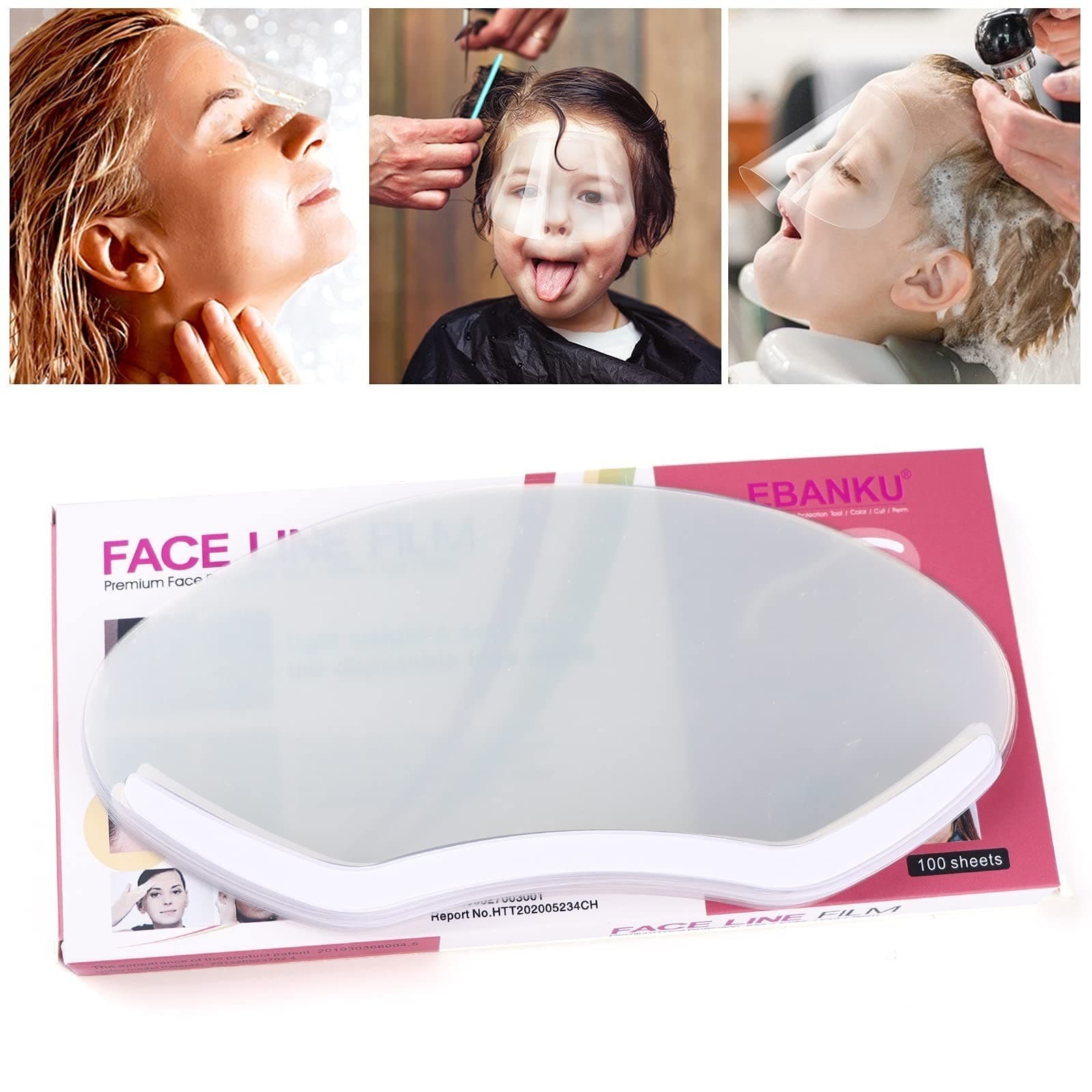 100 PCS Microblading Makeup Shower Face Shields Visors, Disposable Face Shields - Image 1