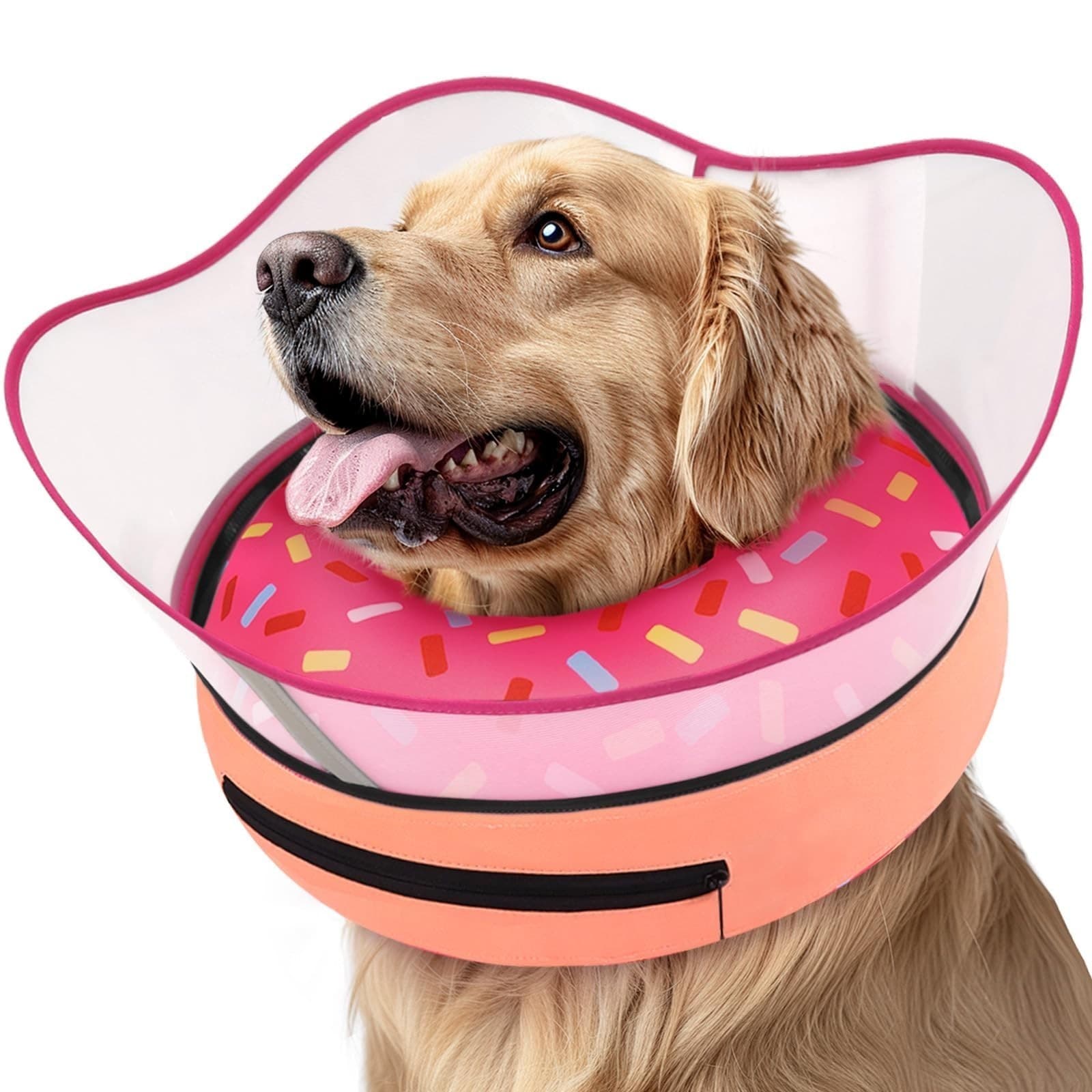 Supet Raised Inflatable Dog Cone Collar to Stop Licking, Soft Dog Cone Alternati - Image 1