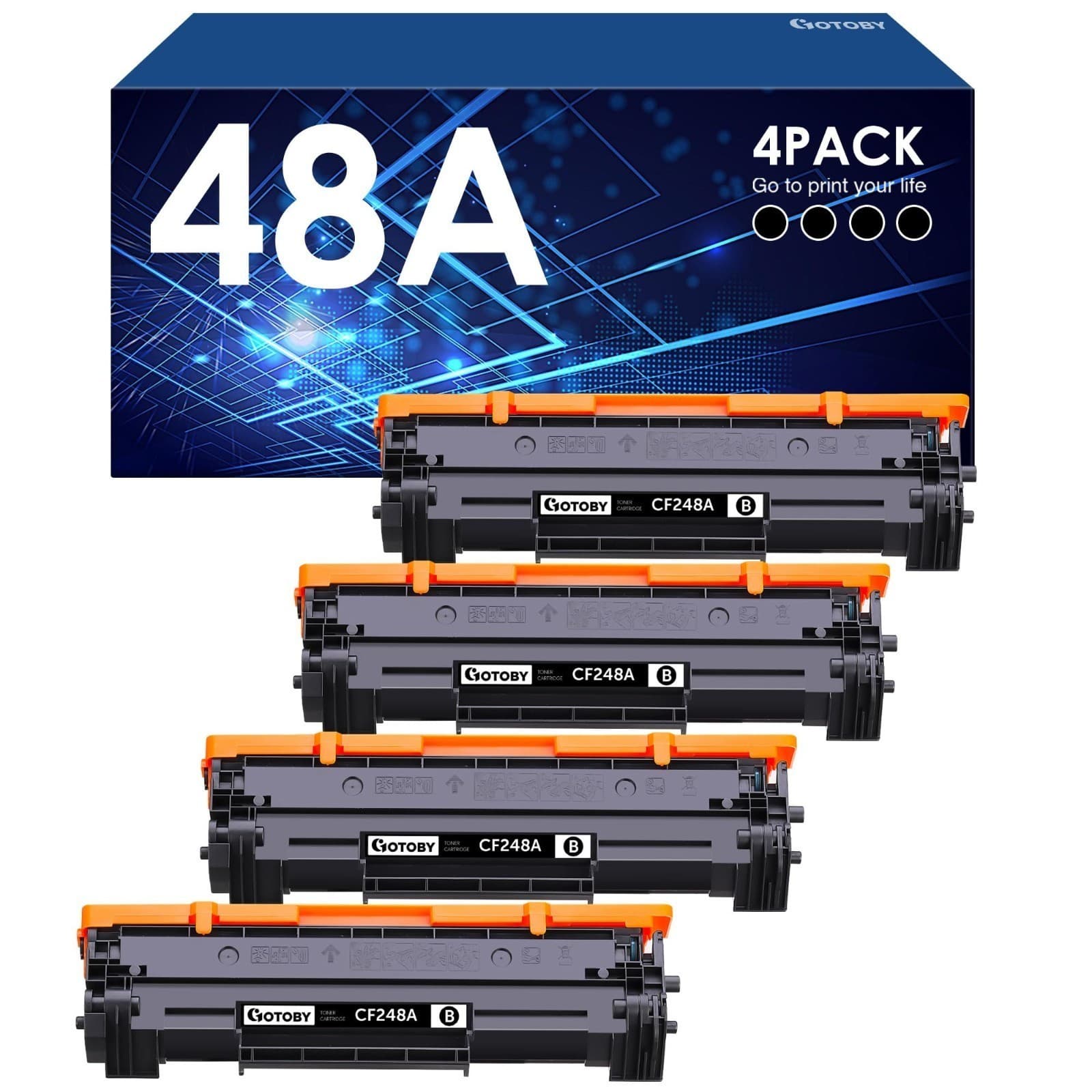 Cartridges Compatible for HP 48a 2Pack Toner CF248A GOTOBY Replacement M15w - Image 1