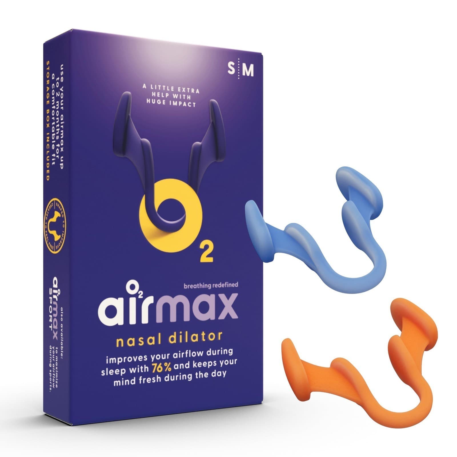 Air Max Nasal Dilators Trial Pack - Anti Snoring Devices - 76% More Airflow for - Image 1