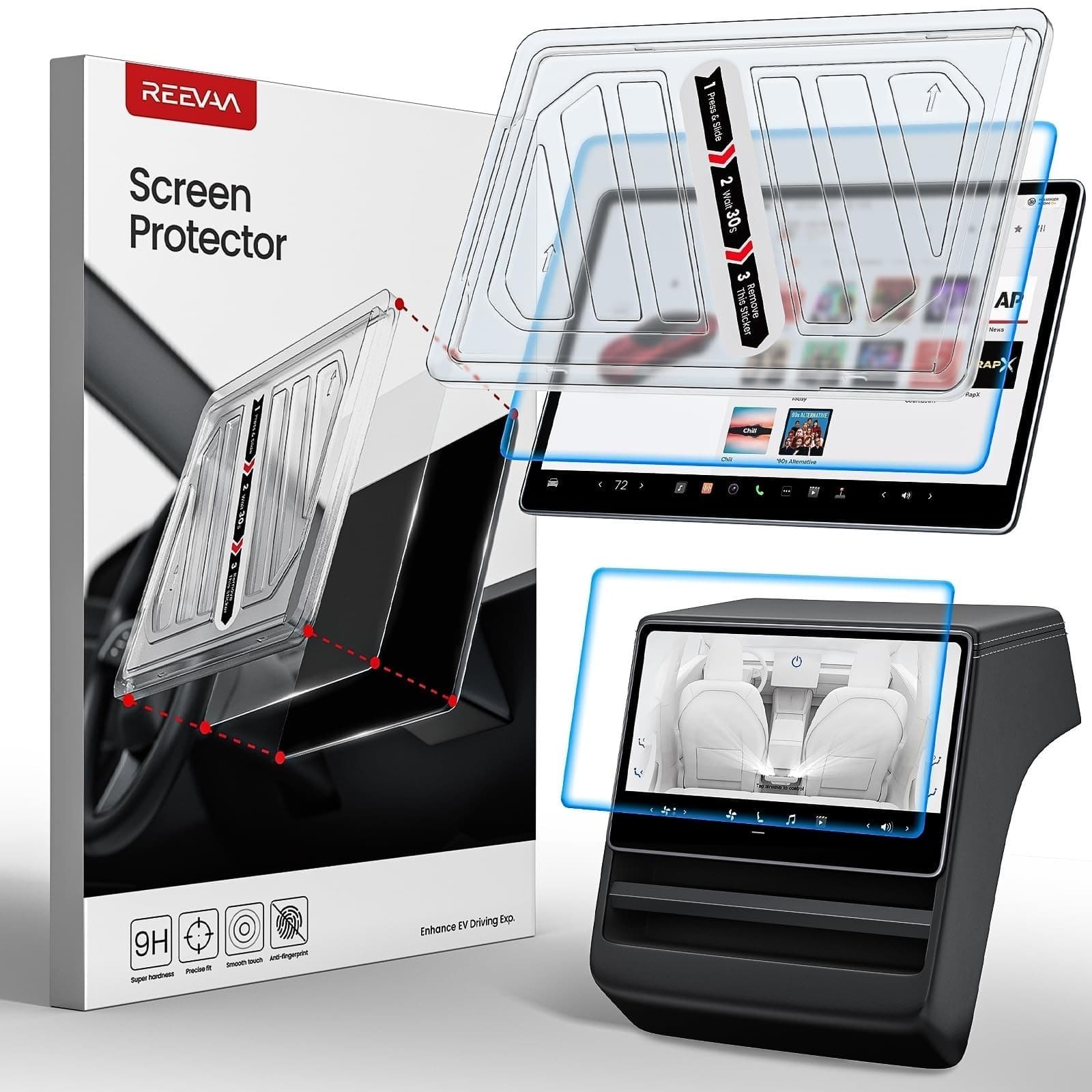 REEVAA 2025 Tesla Model Y Juniper Screen Protector [Anti-Glare & No Fingerprint] - Image 1