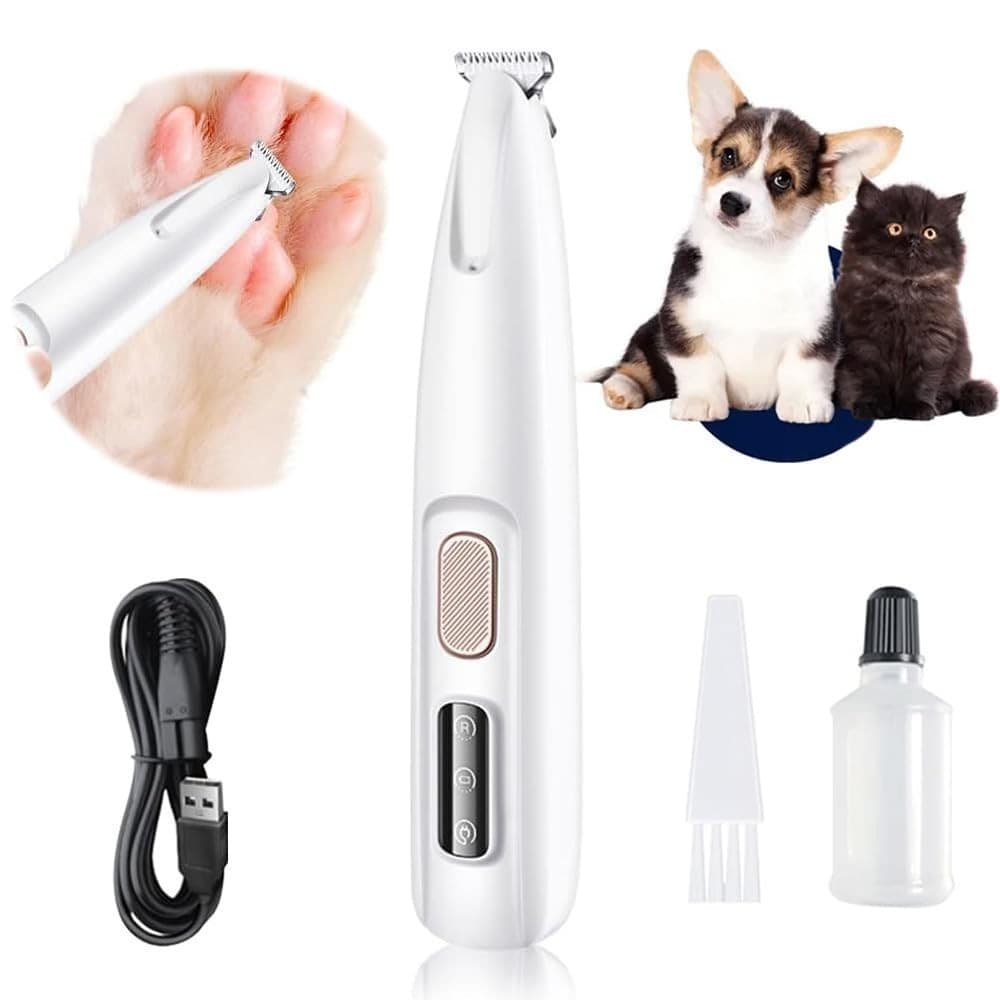 Dog Paw Trimmer,Furry Basics Pet Hair Trimmer,Saffory Dog Paw Trimmer with LED L - Image 1
