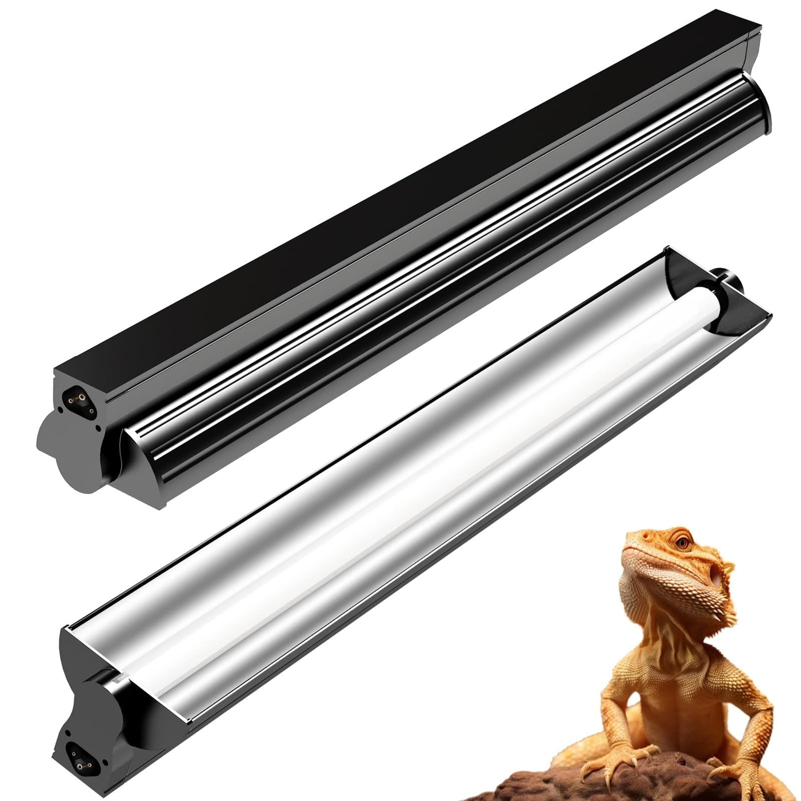 REPTIDLDB 8W T5 10.0 UVB Reptile Light Fixture 12" - Image 1