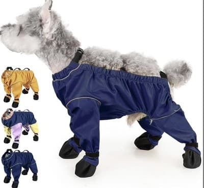 Waterproof Dog Boots Rain Boots With Suspender - Image 1