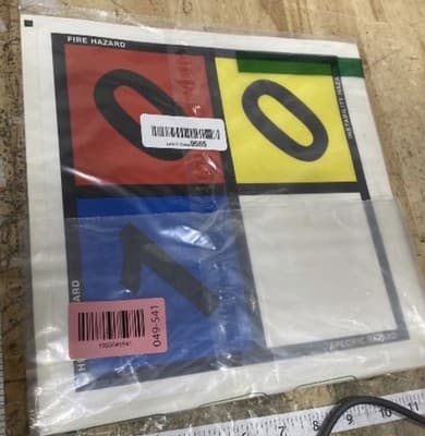 NFPA 704 - Ratings (0,1,0) Label | 13.8" Tall (Tip-To-Tip) Diamond Laminated Vin - Thumbnail 2