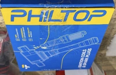 PHILTOP Set Of 4 Ignition Coil Pack And Iridium Spark Plugs Fits - Thumbnail 2
