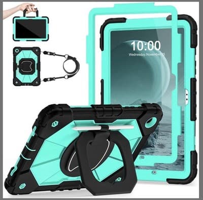 Auizotl Case for Galaxy Tab A9 Plus Case 11 Inch with Screen Protector/Rotating - Image 1