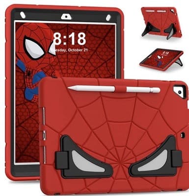 For iPad 10.2 7th 8th 9th Gen Case Kids Friendly Shockproof Silicone Stand Cover - Image 1