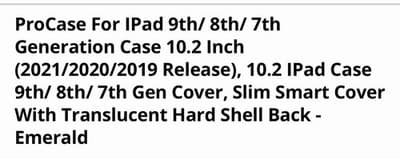 ProCase For IPad 9th/ 8th/ 7th Generation Case 10.2 Inch (2021/2020/2019 Release - Thumbnail 2
