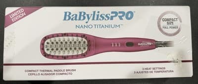 Babyliss Pro Nano Titanium Compact Thermal Paddle Brush Limited Edition Color - Image 1