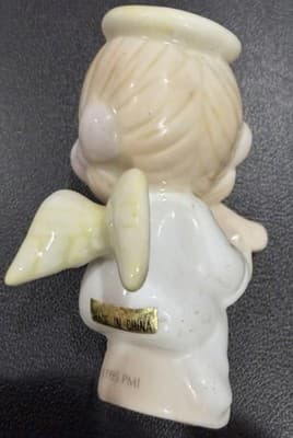 Salt & Pepper PRECIOUS MOMENTS Shakers 1995 Angel Cloud Harp Halo Figurine a6 - Thumbnail 2