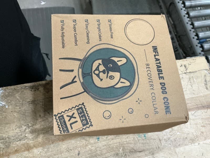 Toptakeit Inflatable Dog Cone Collar Alternative Donut E-Collar - Thumbnail 2