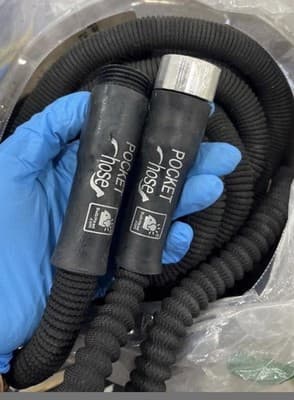 Pocket Hose Silver Bullet 100 Ft Turbo Shot Nozzle Multiple Spray Patterns - Thumbnail 2