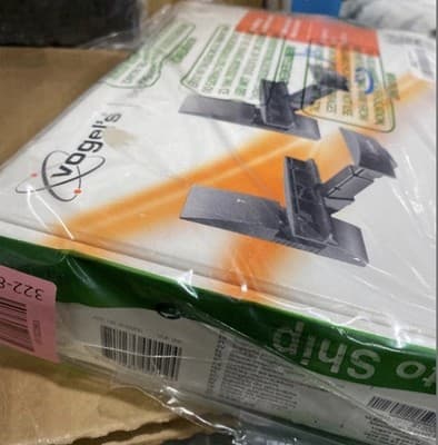 Vogel's VLB 200 Universal speaker wall bracket, Swivels up Max. 44 lbs, Black - Thumbnail 2