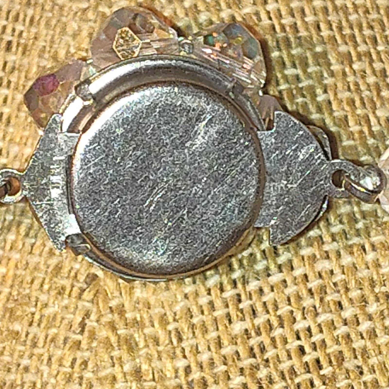 Vintage Aurora Borealis Czech Iridescent Glass Bead Necklace 18 inch - Thumbnail 4