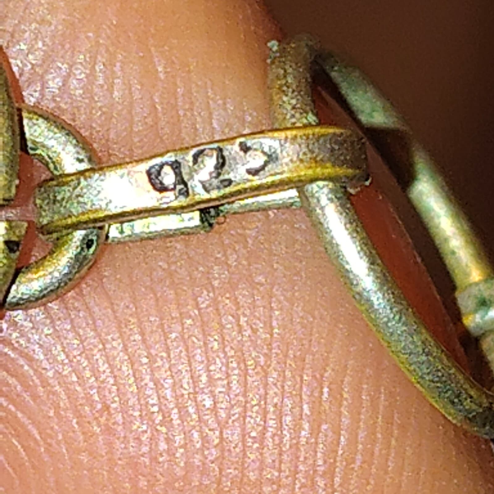 Art DECO STERLING SILVER AMETHYST FILIGREE 4 LINK BRACELET 7.25" Victorian Vtg - Thumbnail 5