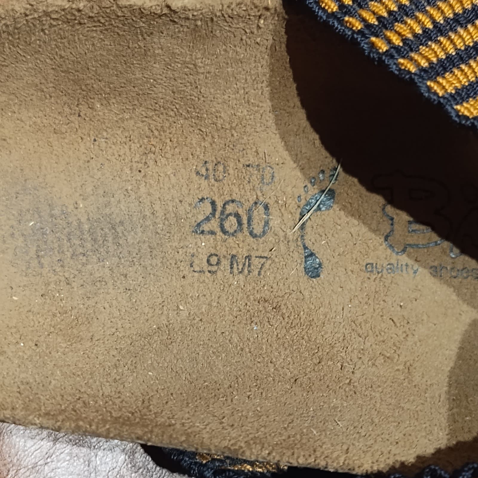 Birki's Birkenstock Curacao Slide Sandals Black/Orange/Brown women 9-9.5 men 7.5 - Thumbnail 5