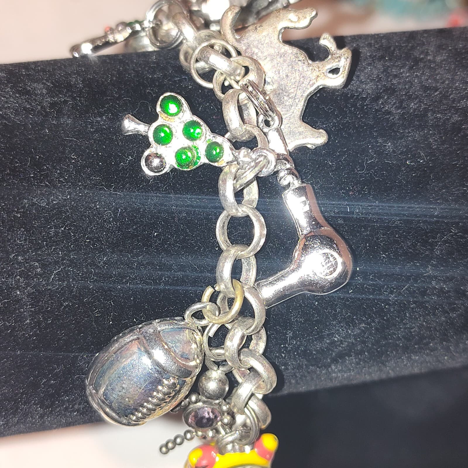 Vintage Sterling Christmas & misc. Theme Charm Bracelet #3 - Thumbnail 5