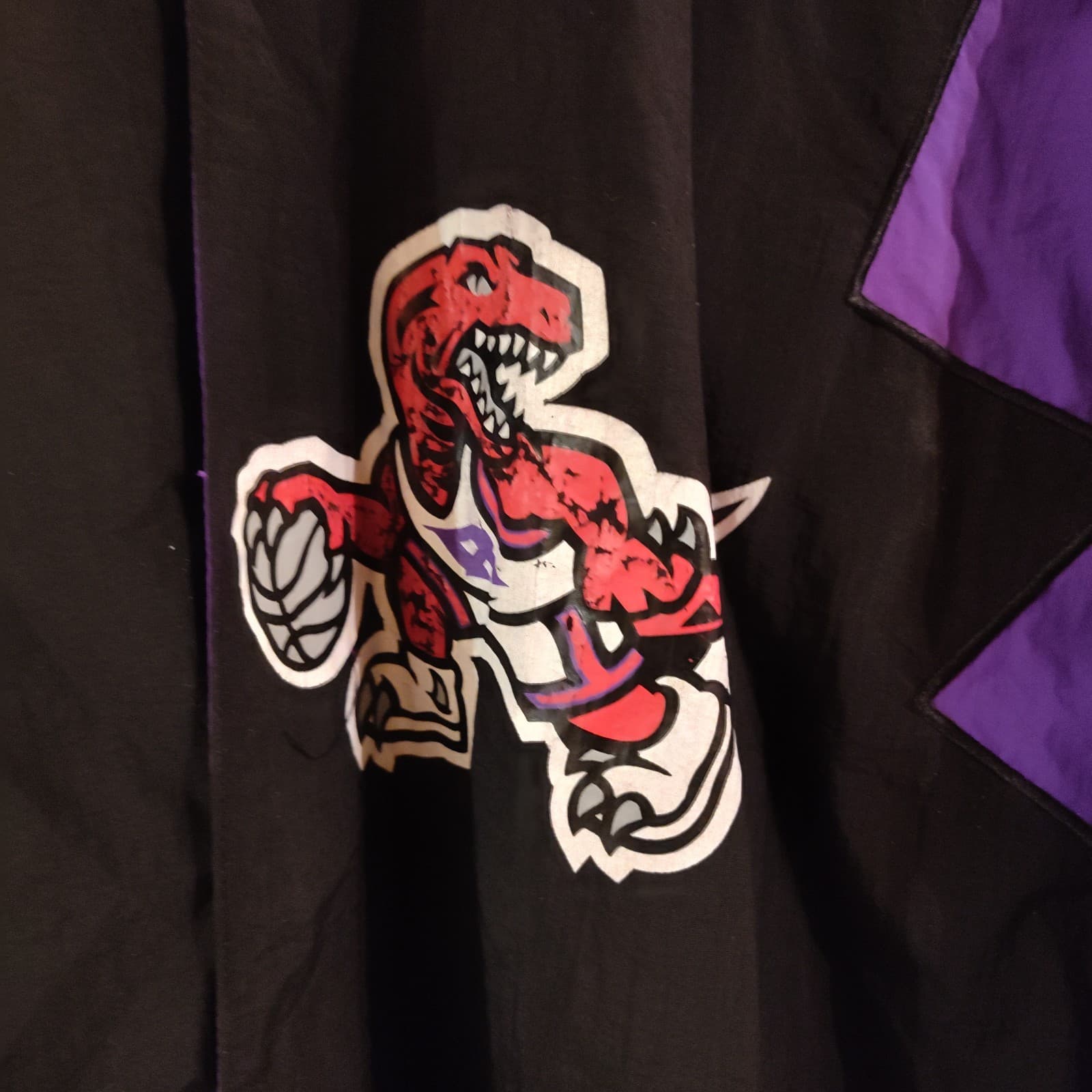 100% Authentic Mitchell Ness 95 96 Toronto Raptors Warm Up Jacket Size 52/2XL - Thumbnail 3