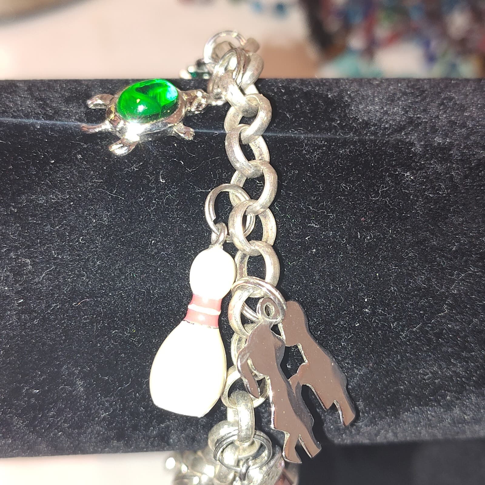 Vintage Sterling Christmas & misc. Theme Charm Bracelet #3 - Thumbnail 3
