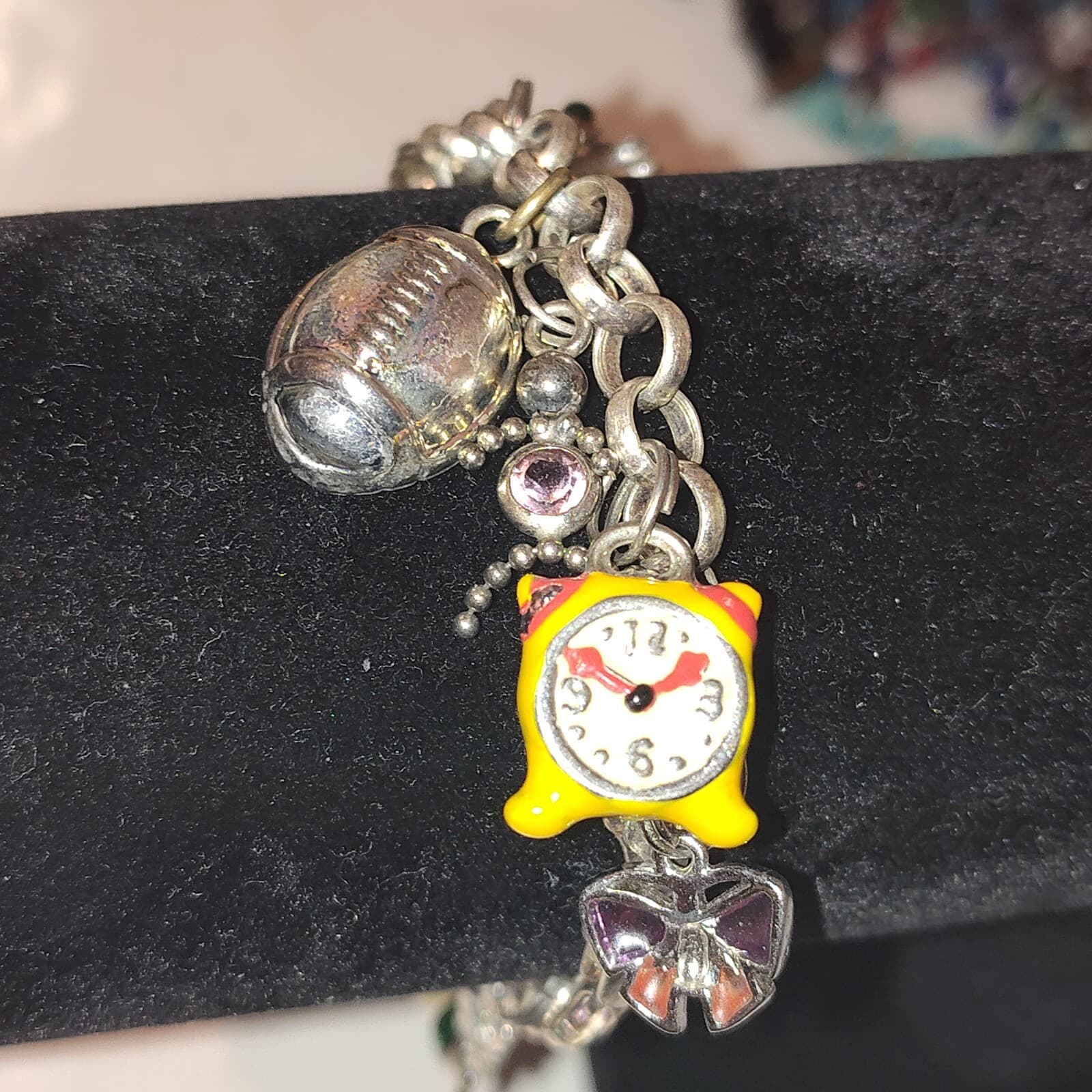 Vintage Sterling Christmas & misc. Theme Charm Bracelet #3 - Thumbnail 2