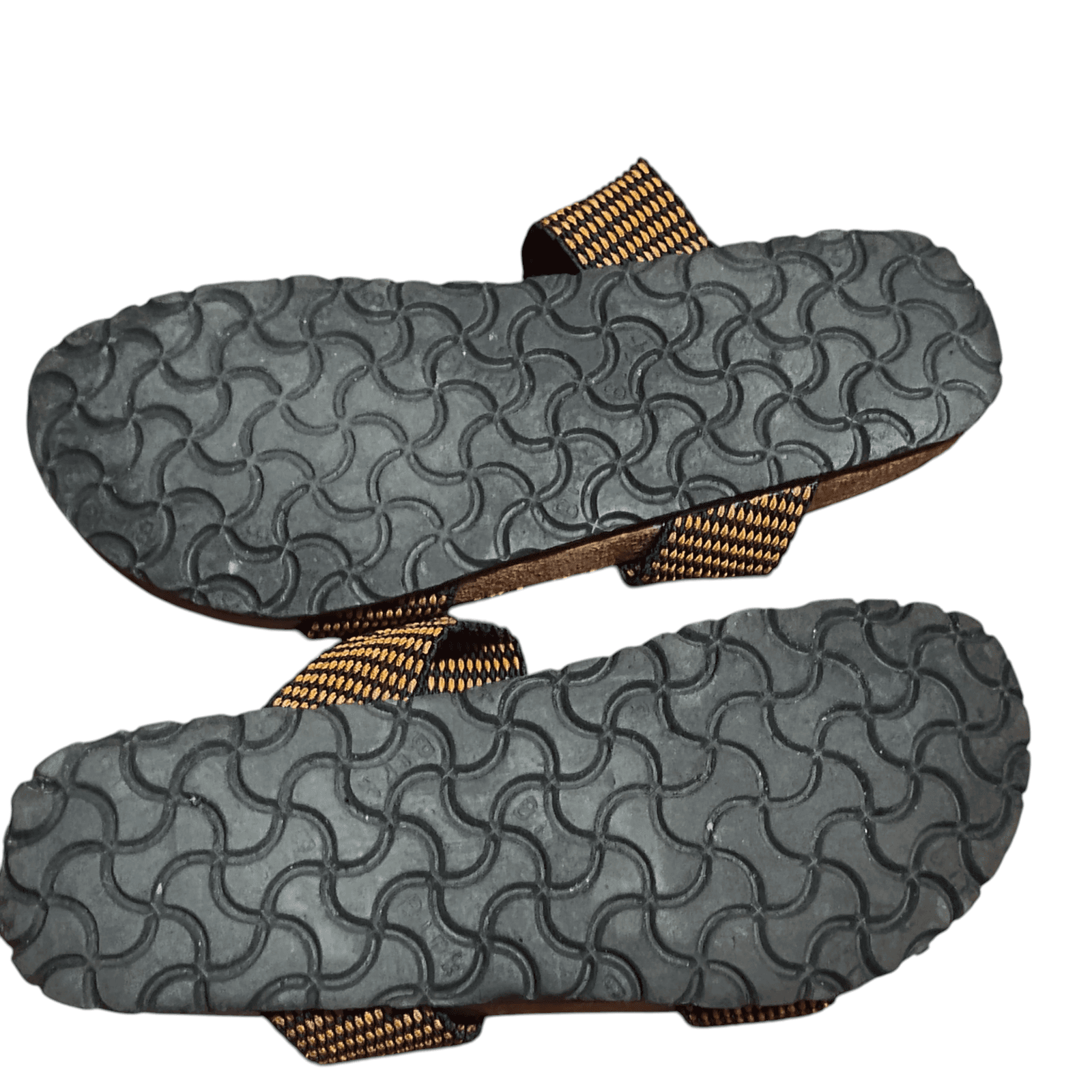 Birki's Birkenstock Curacao Slide Sandals Black/Orange/Brown women 9-9.5 men 7.5 - Thumbnail 3