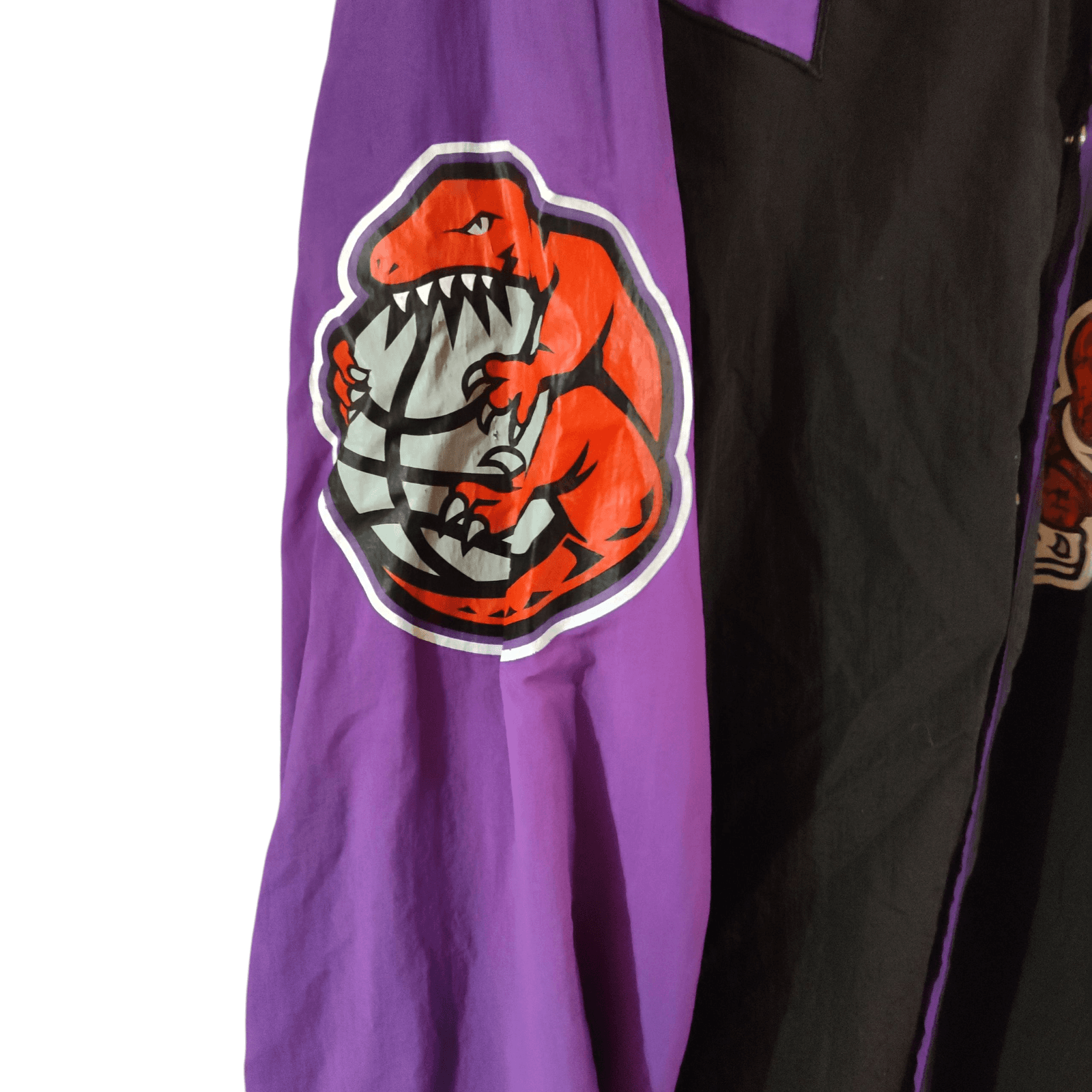 100% Authentic Mitchell Ness 95 96 Toronto Raptors Warm Up Jacket Size 52/2XL - Thumbnail 2
