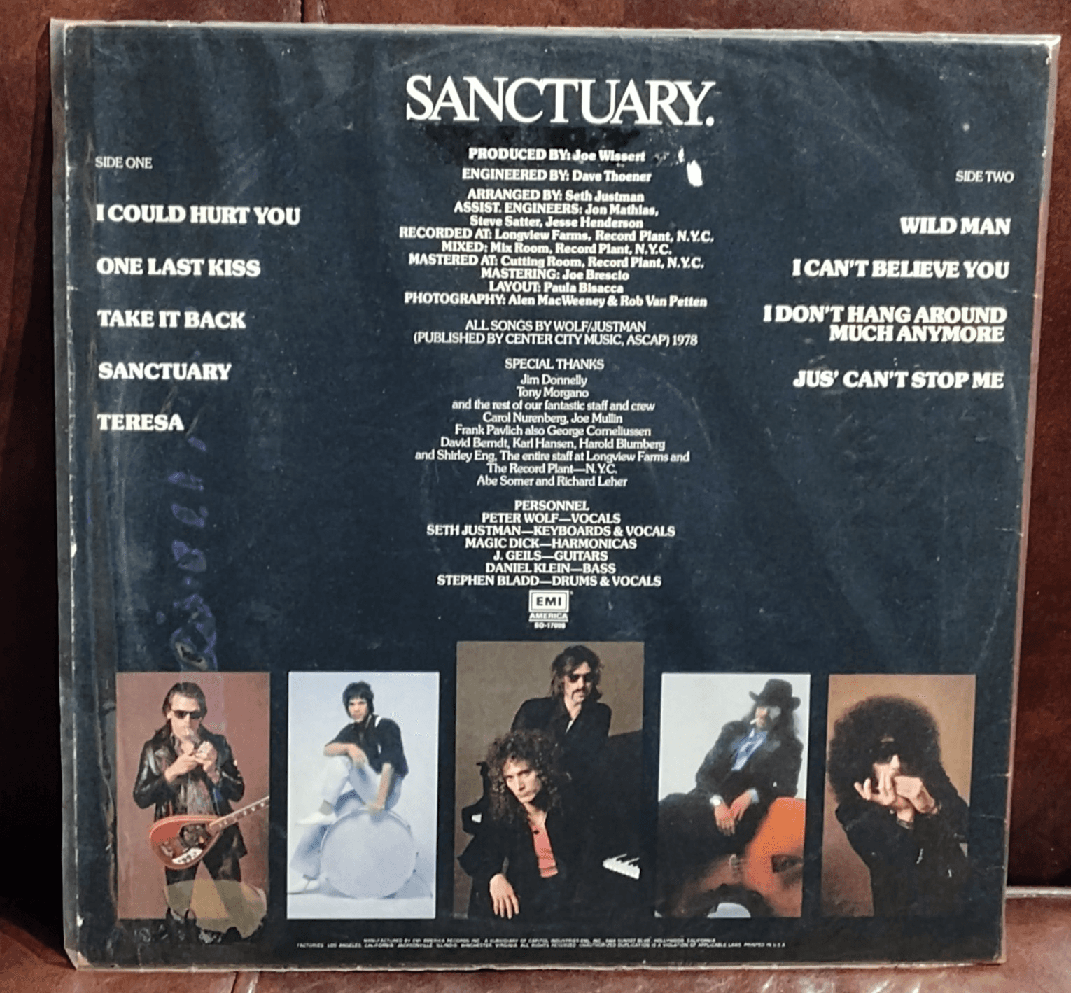 The J. Geils Band Sanctuary Vinyl LP EMI Records SO-17006 NM - Thumbnail 2